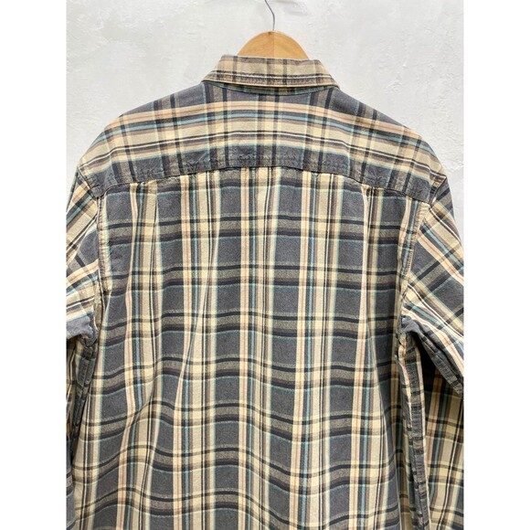 Vintage LL Bean Mens Plaid Button Down Shirt Large Tall Vintage Plaid Mens Shirt - Picture 8 of 15